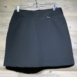 Greg Norman 18” Golf Skort Black Size Small Stretch Tennis Pickleball Pull On